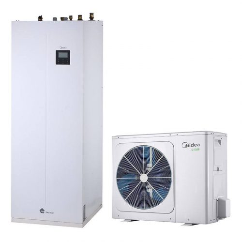 Midea M-Thermal MHA-V12W/D2RN8-B-IWT240 osztott levegő-víz hőszivattyú HMV tárolóval 12.1 kW